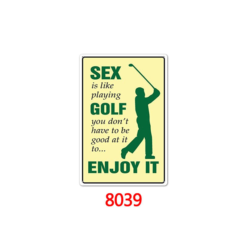 Golf Metal Tin Sign