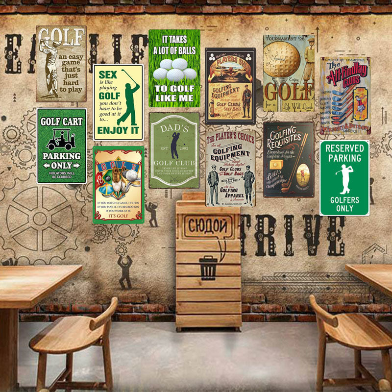 Golf Metal Tin Sign
