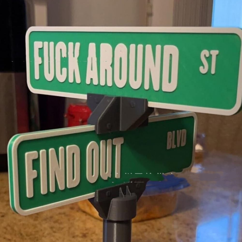 FAFO Desk Sign