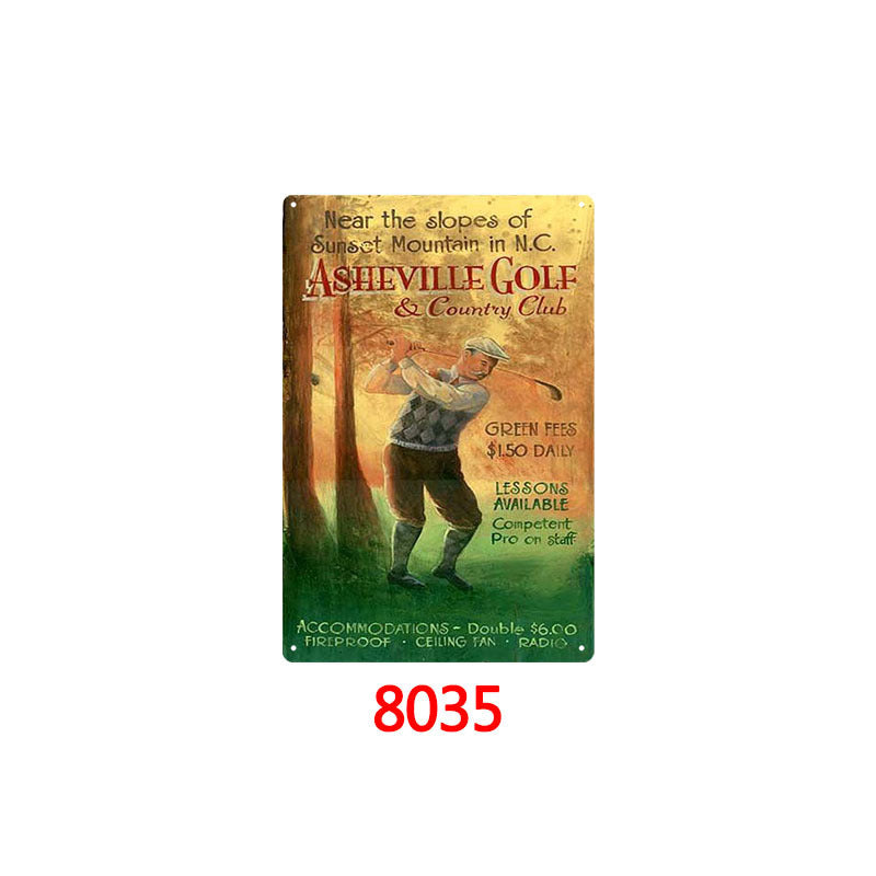 Golf Metal Tin Sign