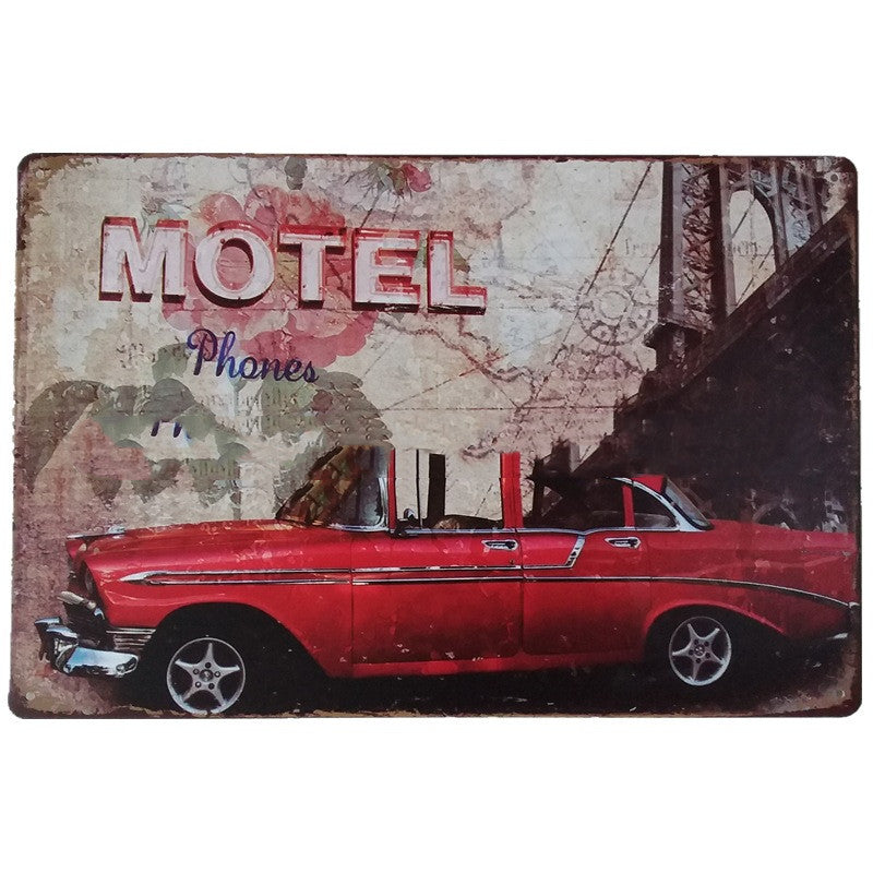 Retro Tin Garage Sign