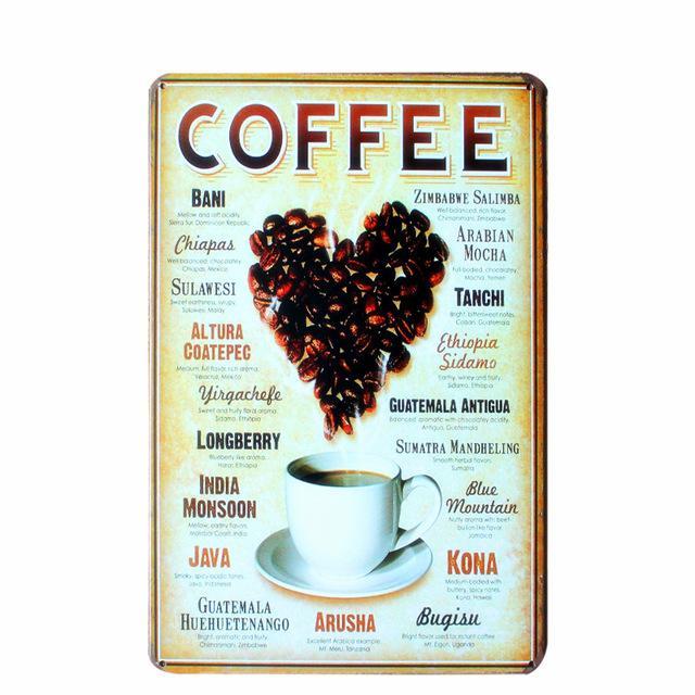 Kitchen Metal Tin Sign  Collection - Multiple Variants