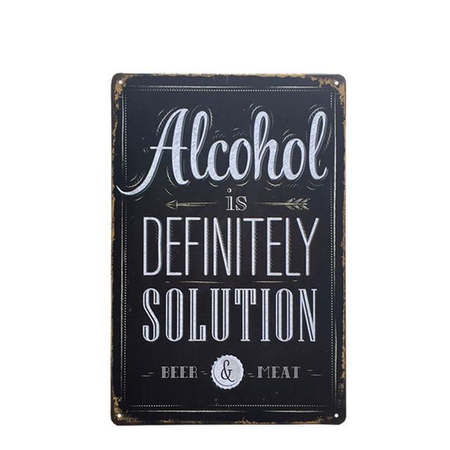 Kitchen Metal Tin Sign  Collection - Multiple Variants