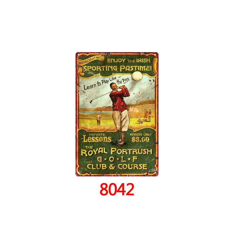 Golf Metal Tin Sign