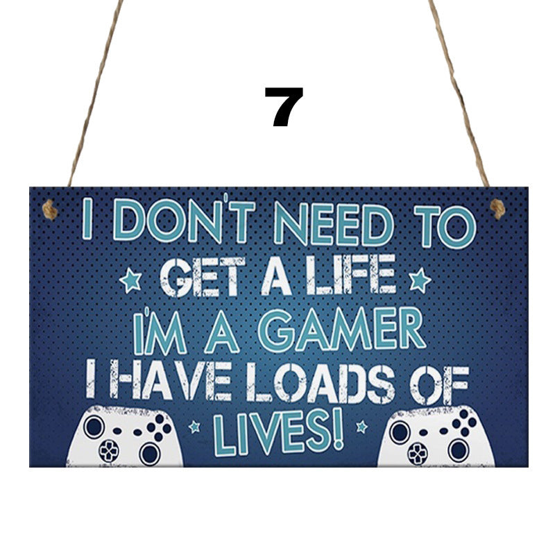 Video game Hanging Sign