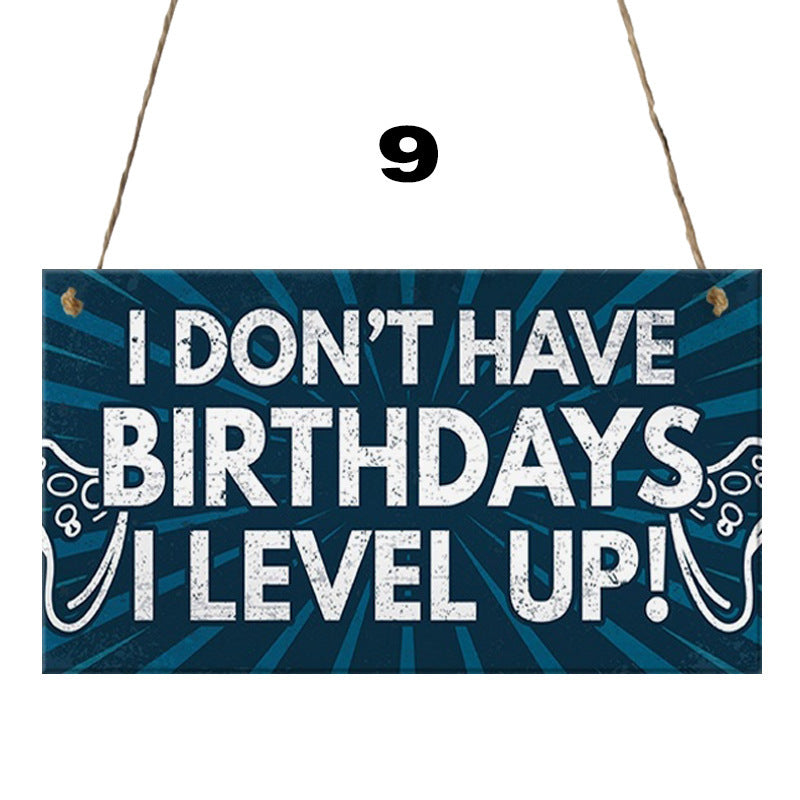 Video game Hanging Sign